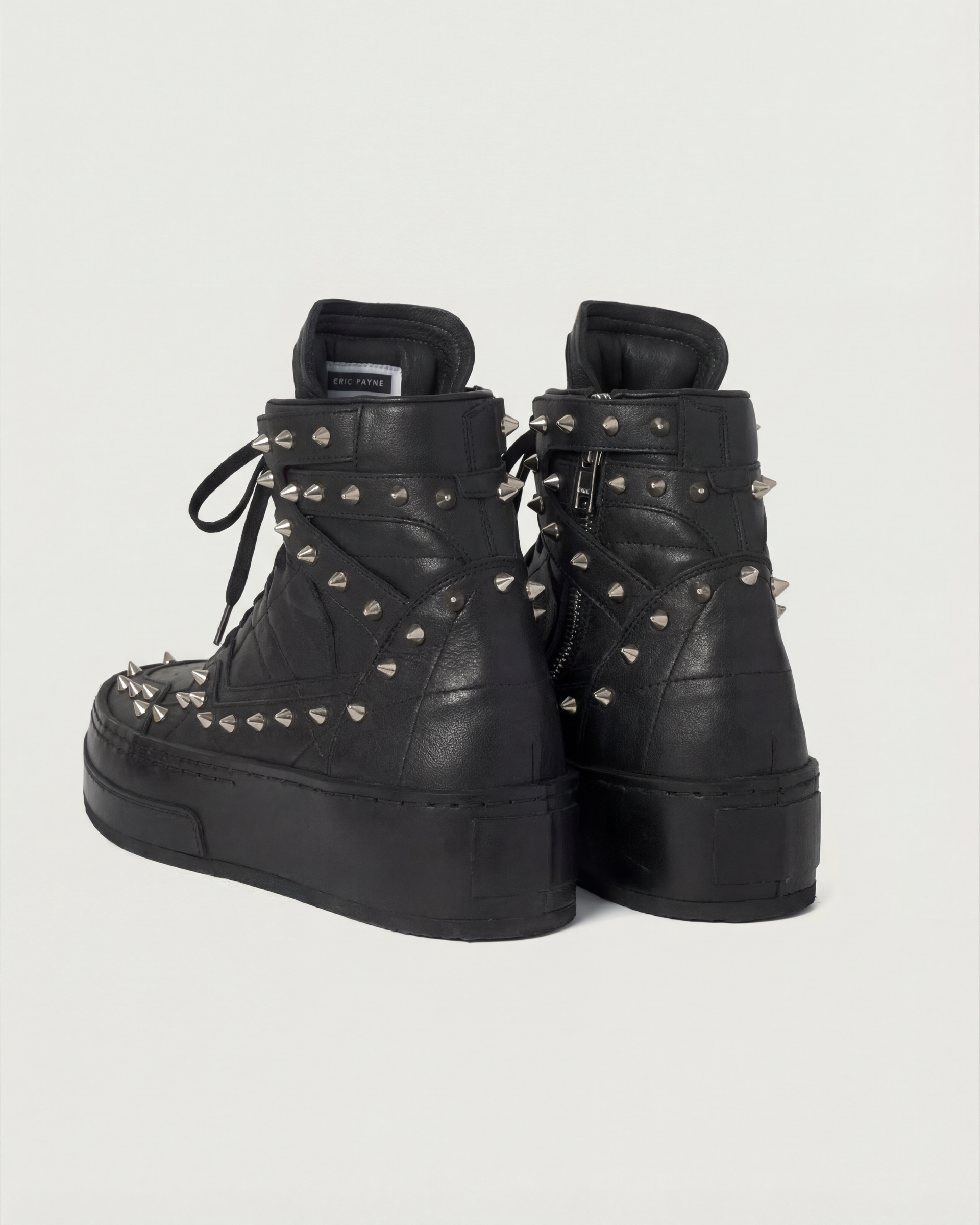 basketboot triple black studs - Eric Payne