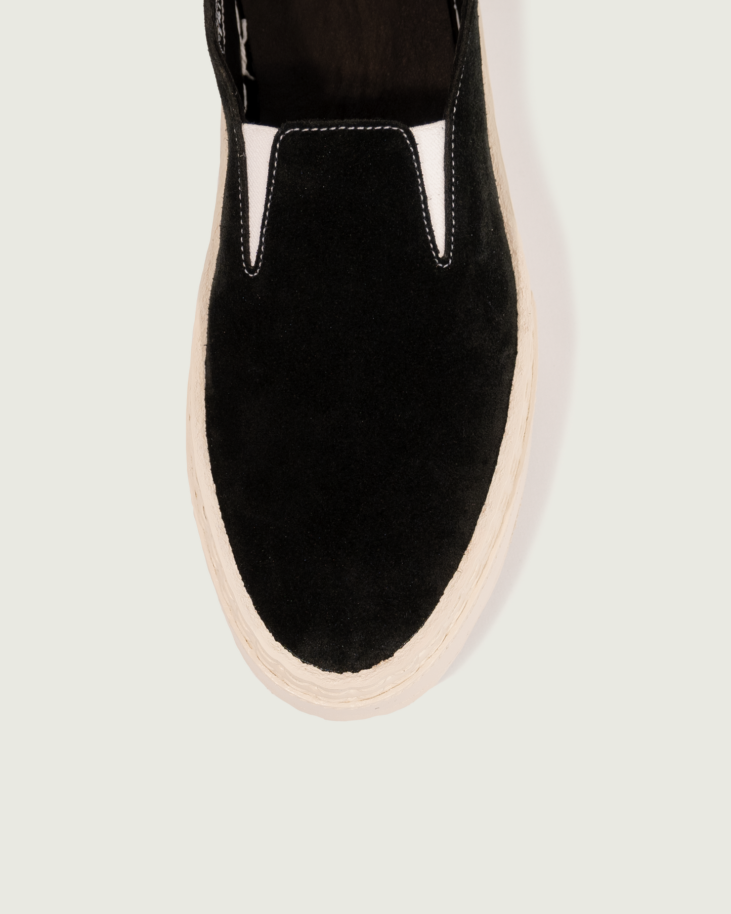 slip-on suede black