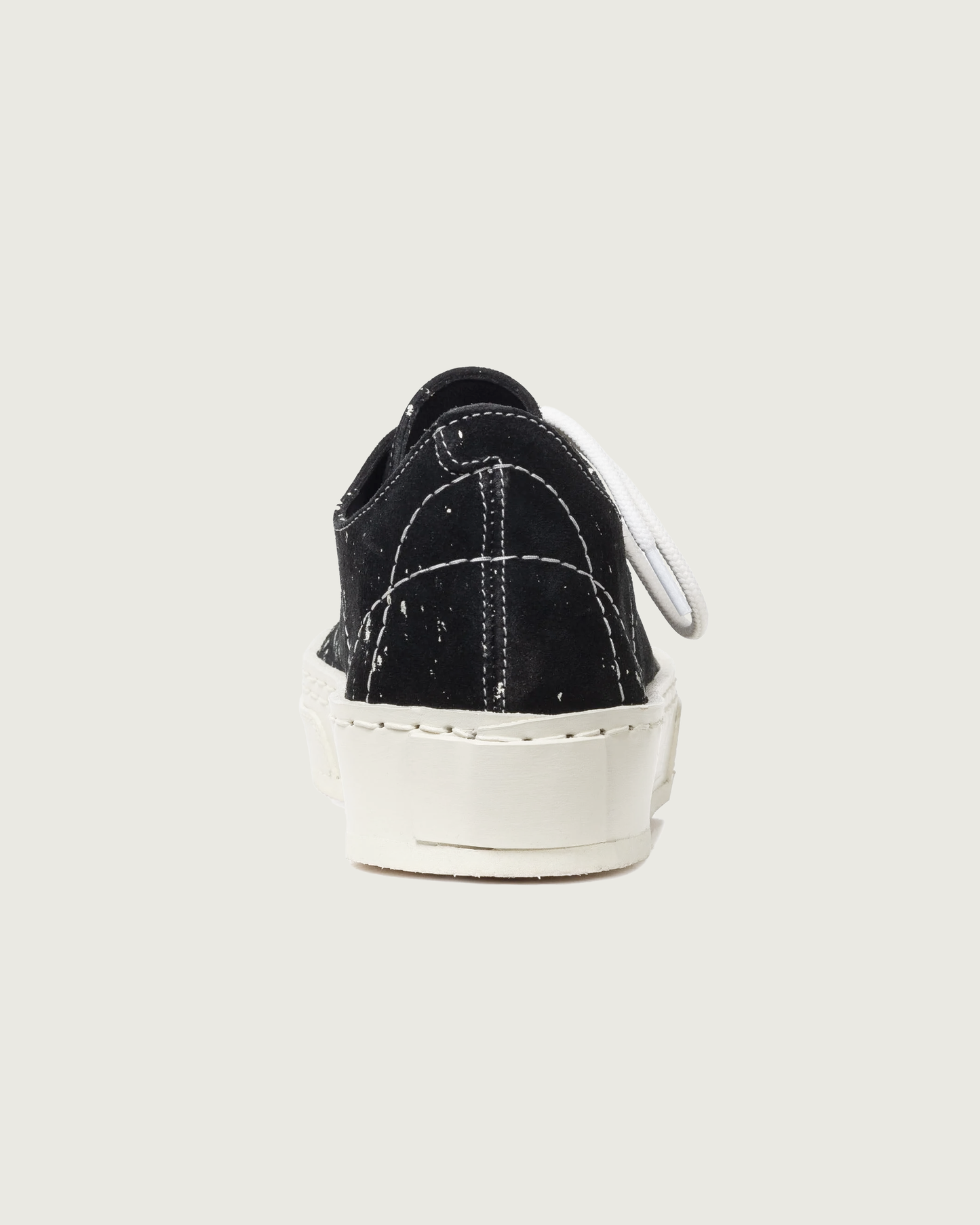 lace to toe suede black paint splatter