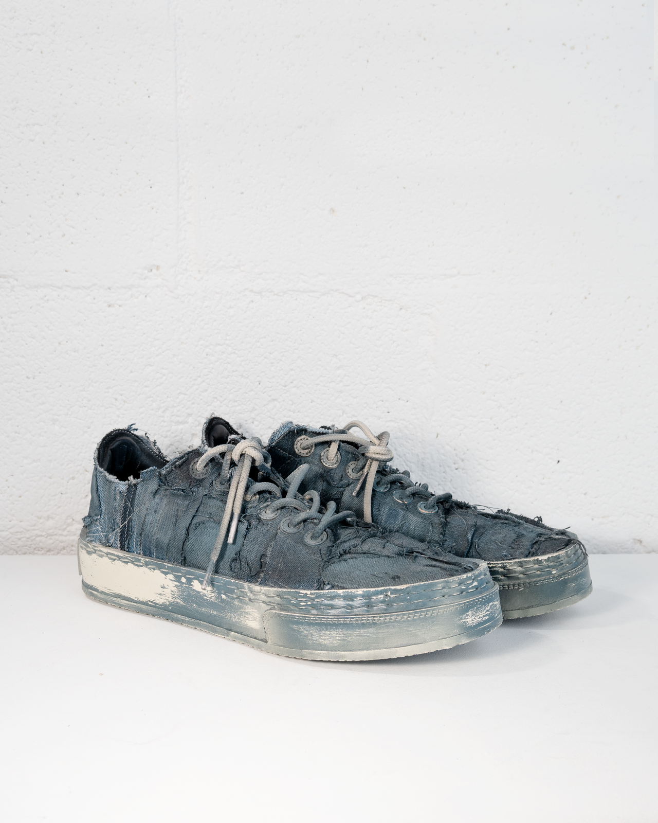 ant/anti x eric payne,  lace to toe denim scrap