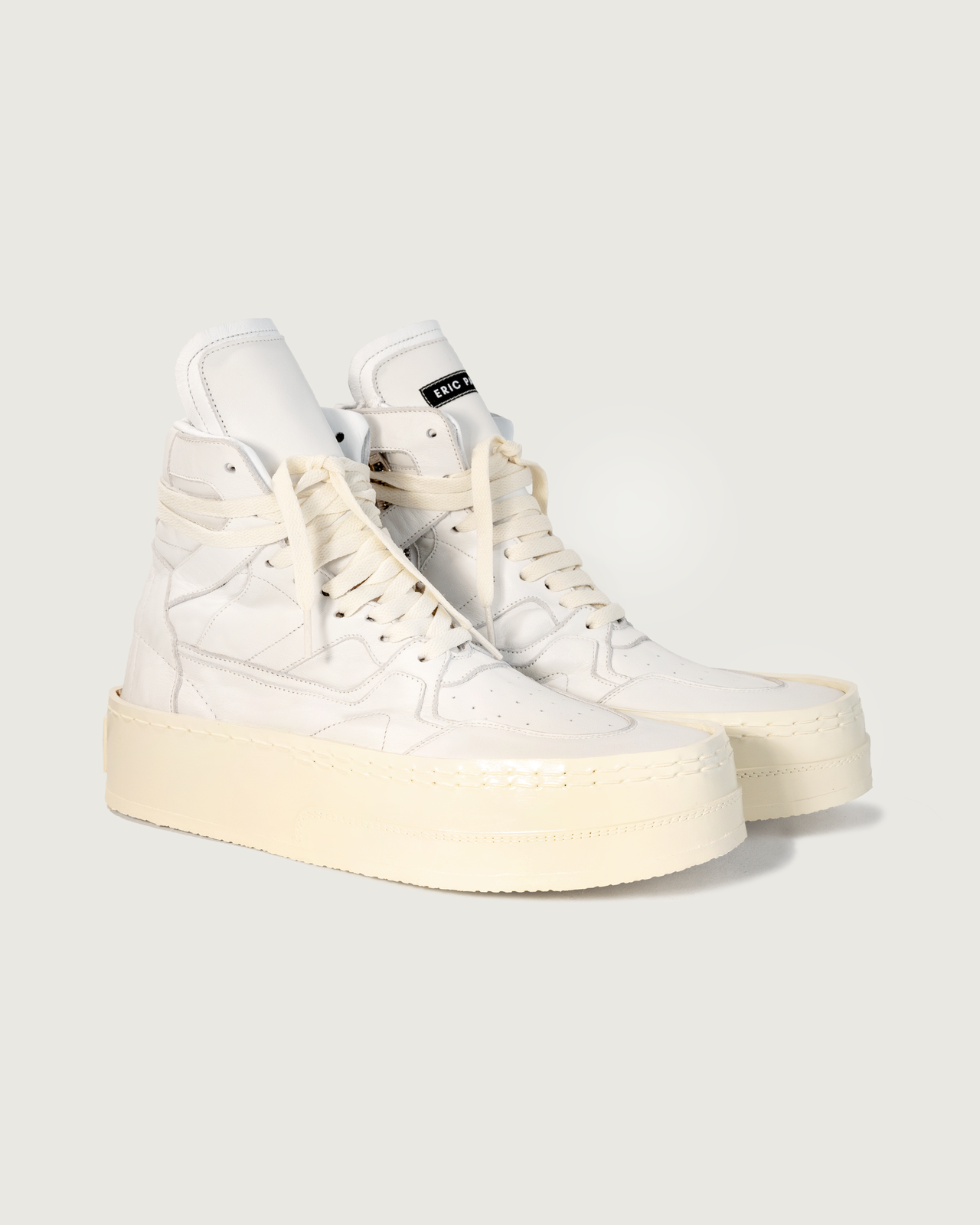 basketboot white leather