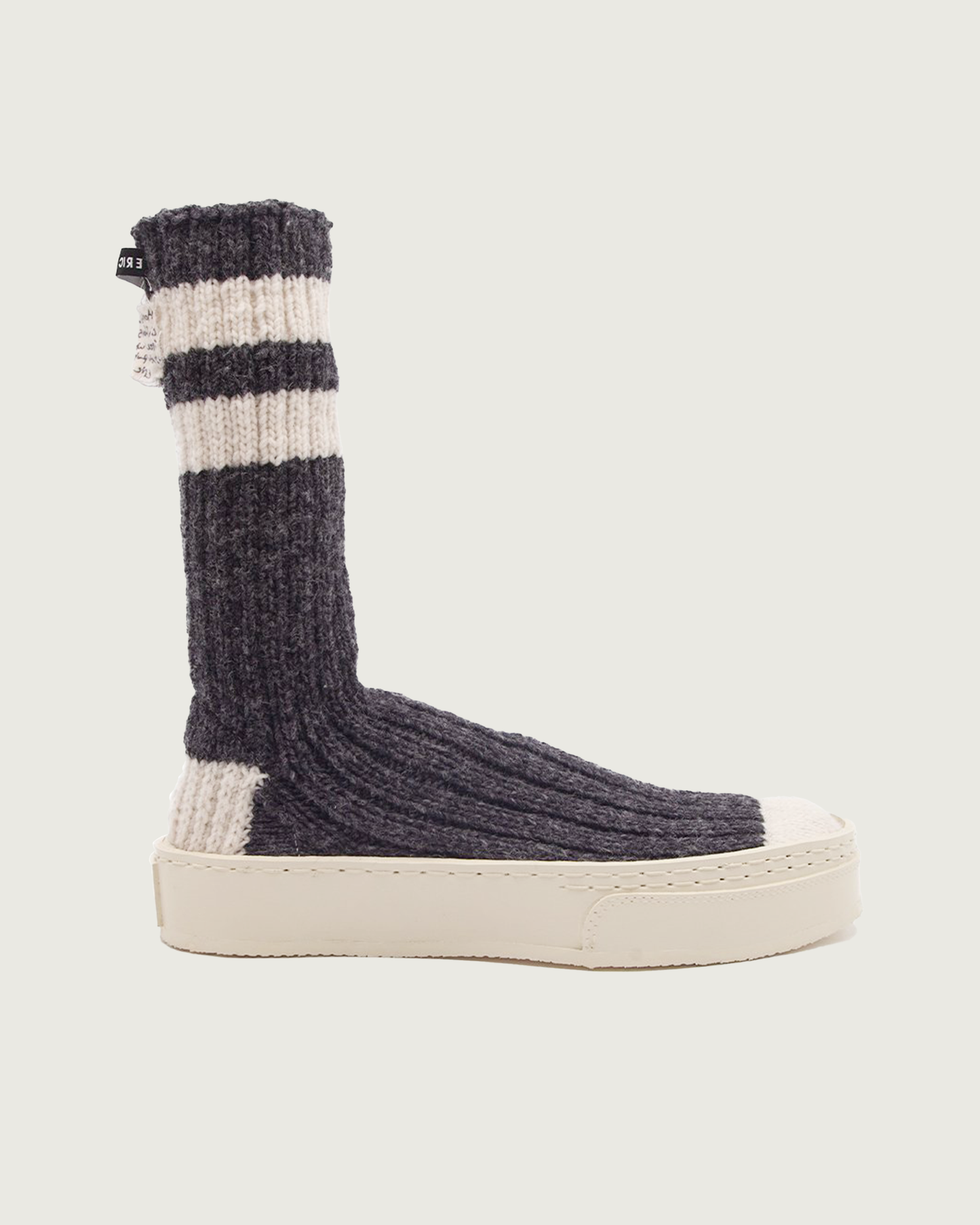 stocking boot grey/cream