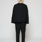 bell sleeve crew neck black