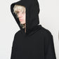 bell sleeve hoodie black